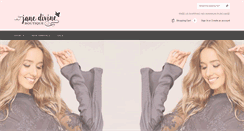 Desktop Screenshot of janedivine.com